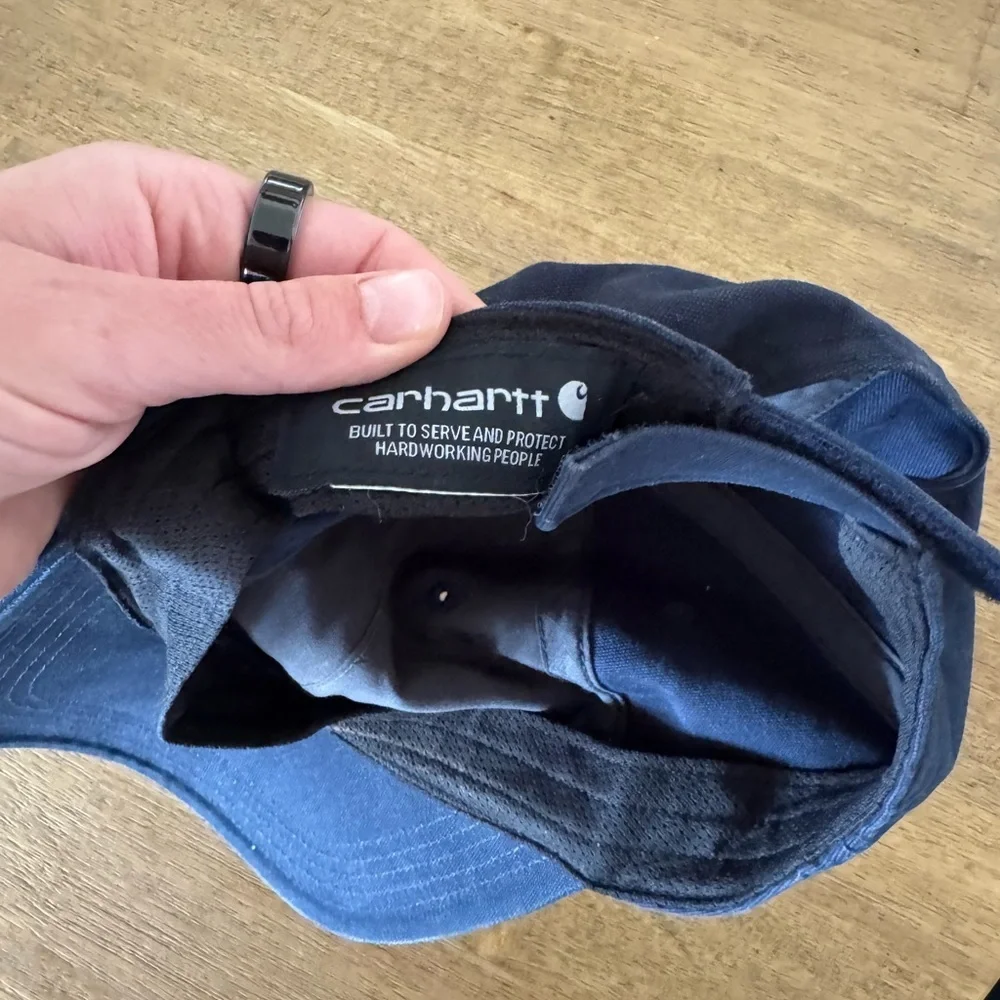 Carhartt Men/Womens Unisex Cotton Canvas Cap (Dark Indigo) - Picture 4 of 4